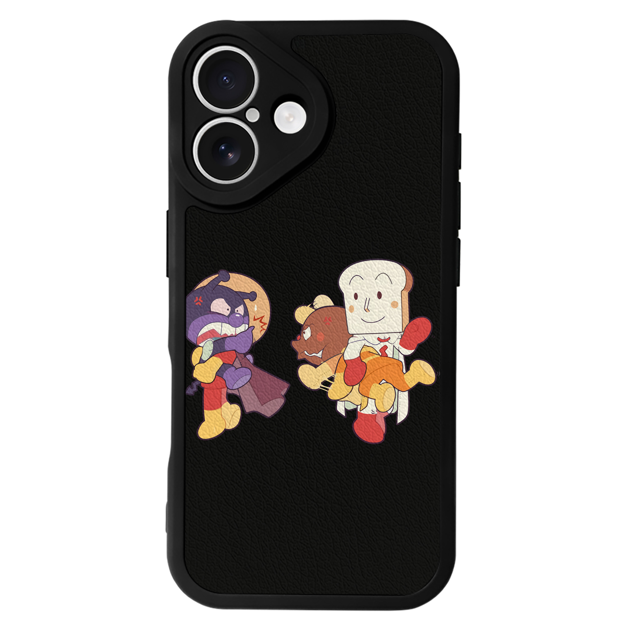 （画像用） アンパンマン Anpanman 【iPhone 16シリーズ対応】シリコンスマホケース（レザー調） 材質：シリコン